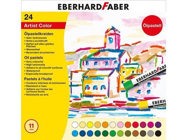 Eberhard faber oliepastelkrijt (24 stuks) - afbeelding 1 van  2