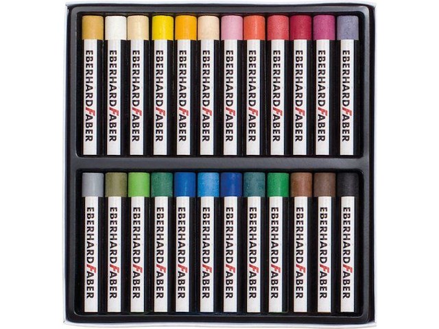 Eberhard faber oliepastelkrijt (24 stuks) - afbeelding 2 van  2