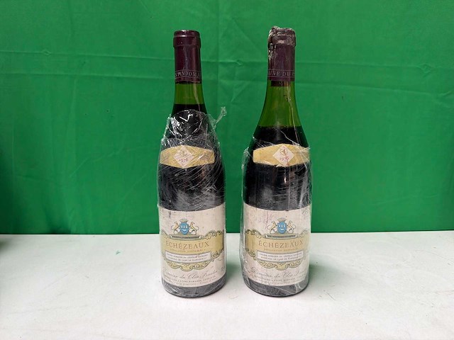 Echézeaux grand cru 1976 van domaine du clos frantin, vosne-romanée, bourgogne rode wijn (2x) - afbeelding 1 van  3