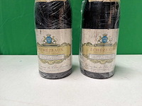 Echézeaux grand cru 1976 van domaine du clos frantin, vosne-romanée, bourgogne rode wijn (2x) - afbeelding 2 van  3