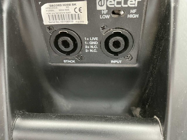 Ecler dacord h 2081 bk + uma sb 118i speaker (3x) - afbeelding 3 van  4
