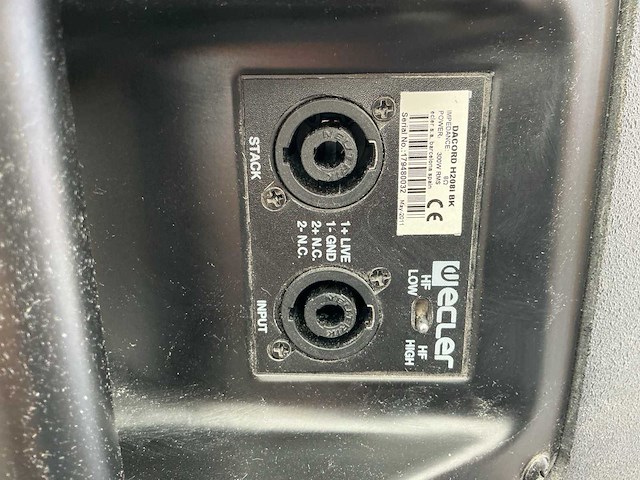 Ecler dacord h 2081 bk + uma sb 118i speaker (4x) - afbeelding 3 van  5