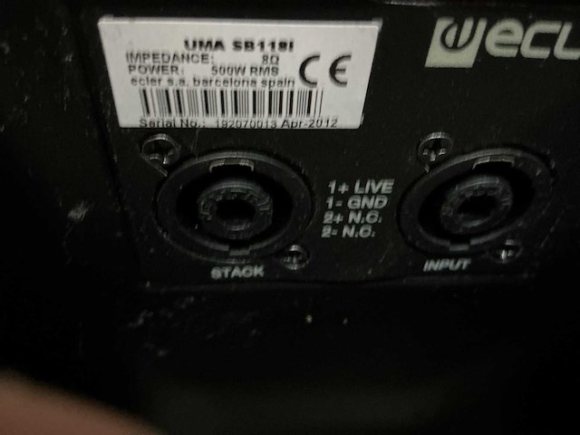 Ecler speakers box (4x) - afbeelding 5 van  5