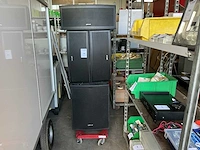 Ecler uma sb 118i + dacord h 2091bk luidspreker box (4x)