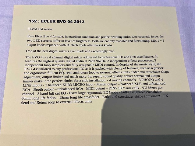 Ecleree evo4 mengtafel dj gear - afbeelding 4 van  4