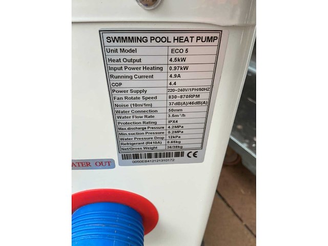 Eco 5 zwembad warmtepomp - afbeelding 5 van  5