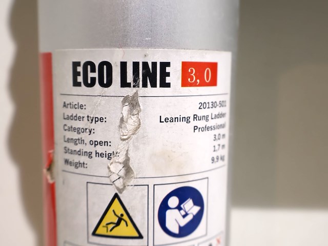 Eco line telescopische ladder 3m - afbeelding 4 van  5