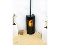 Ecoforest marsella - zwart - pelletkachel + optie kit up cc - afbeelding 2 van  9