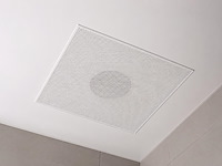 Econox vierkant wervelrooster 594x594 met plenum bovenaansluiting - ø250mm - ral 9010 - afbeelding 2 van  2