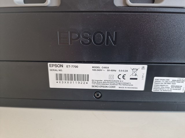 Ecotank-printer epson et-7700 - afbeelding 3 van  4