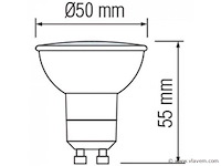 Ed-spot gu10 – 6w – dimbaar – 6500k koud wit – ip20 (x100) - afbeelding 3 van  4