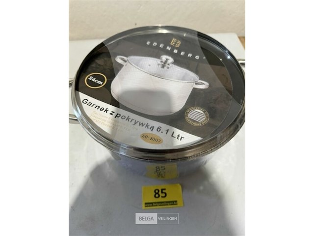 Edenberg inductie kookpot 24 cm 6,1 liter - afbeelding 3 van  3