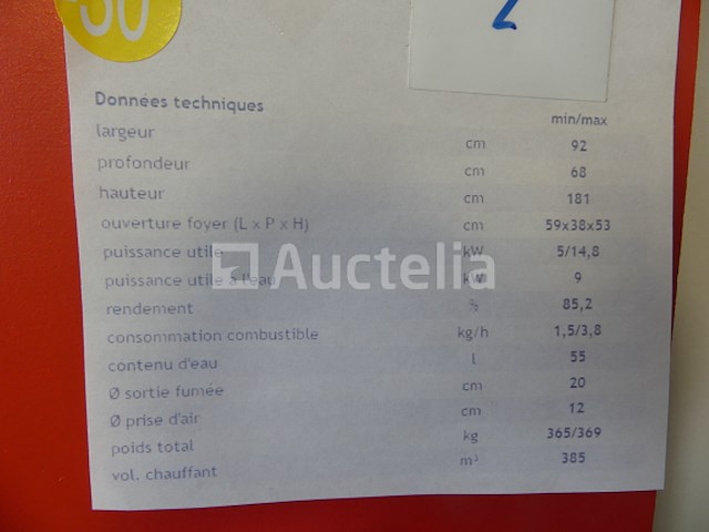 Edil kamin thermofire houtkachel - afbeelding 2 van  10