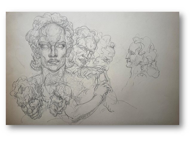 Edmond van dooren - originele tekening - afbeelding 1 van  1