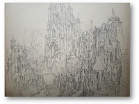 Edmond van dooren - originele tekening - afbeelding 1 van  1