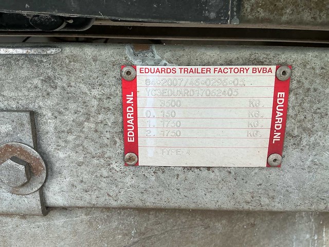Eduard - 2018 - k4 330 x 180 3-kipper - aanhangwagen - afbeelding 2 van  21