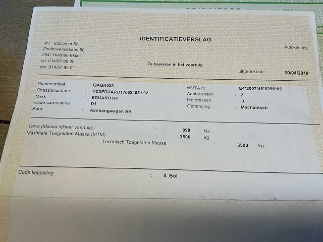 Eduard - 2018 - k4 330 x 180 3-kipper - aanhangwagen - afbeelding 11 van  21