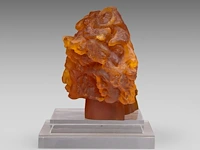 Edward leibovitz (1946-2019), 'le royaume déchiré', 1995, glass paste sculpture the sculpture: 33 x 48 cm. (12.99 x 18.89 in.), with plexi base: 41 cm. (16.14 in.) - afbeelding 9 van  10