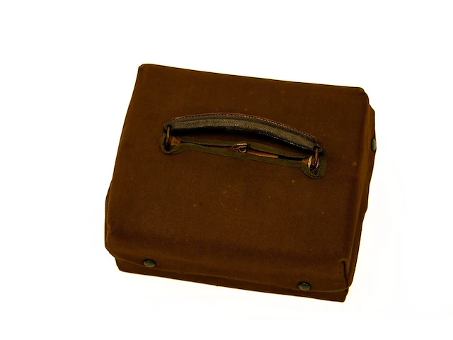 Edwardiaanse lederen en zilveren toilettas /... - afbeelding 3 van  4