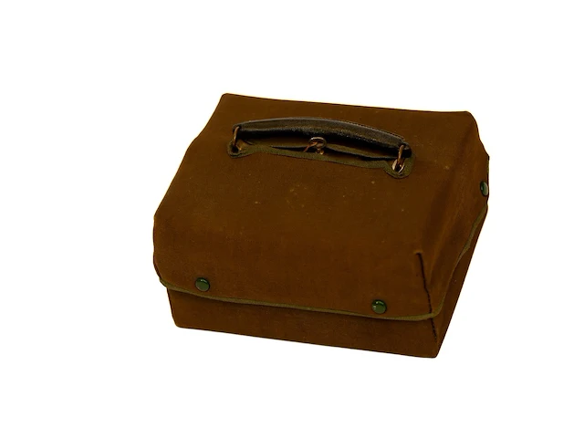 Edwardiaanse lederen en zilveren toilettas /... - afbeelding 4 van  4
