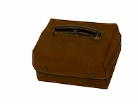 Edwardiaanse lederen en zilveren toilettas /... - afbeelding 4 van  4