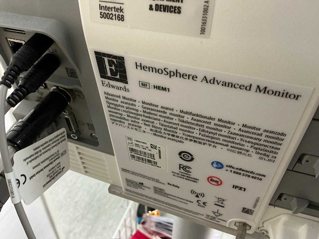 Edwards hem1 hemosphere monitor - afbeelding 6 van  7