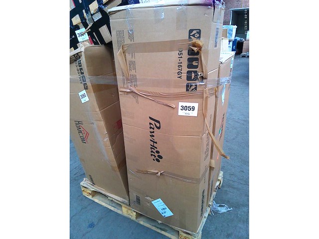 Een kast van twee verdiepingen, groot model, houten kooi voor konijnen, kippen en eenden - afbeelding 7 van  7