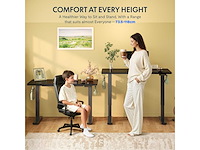 Eén sta-bureau 100x60cm, elektrisch in hoogte verstelbaar bureau - afbeelding 4 van  7