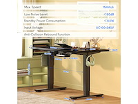 Eén sta-bureau 100x60cm, elektrisch in hoogte verstelbaar bureau - afbeelding 3 van  6