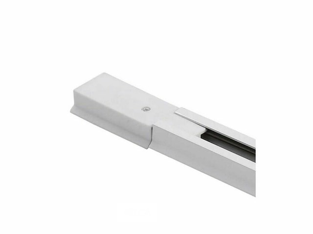 Eenfase rail - 1 m - wit - aluminium - ip20 - inclusief montageset (x5) - afbeelding 4 van  4