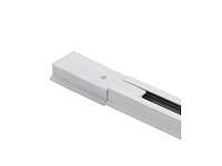 Eenfase rail – 1 m – wit – aluminium – ip20 – inclusief montageset (x5) - afbeelding 1 van  1