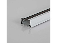 Eenfase rail – 1 m – wit – aluminium – ip20 – inclusief montageset (x5) - afbeelding 2 van  2