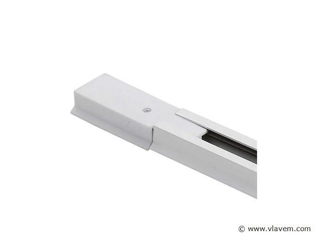 Eenfase rail . 1 m . wit . aluminium . ip20 . inclusief montageset (x5) - afbeelding 3 van  3