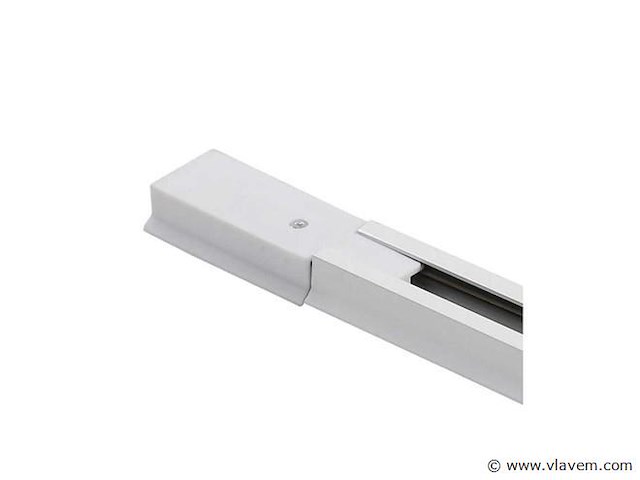 Eenfase rail – 1 m – wit – aluminium – ip20 – inclusief montageset (x5) - afbeelding 3 van  3
