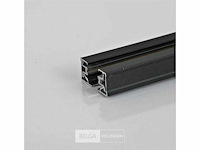 Eenfase rail – 1 m – zwart – aluminium – ip20 – inclusief montageset (x20) - afbeelding 3 van  4