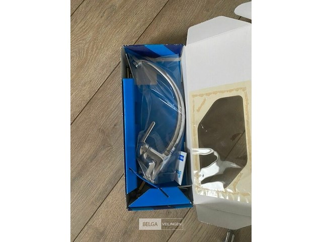 Ééngreeps keuken mengkraan inox (nieuw) - afbeelding 1 van  1