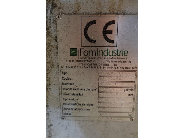 Eénkopszaagmachine fomindustrie - afbeelding 10 van  10