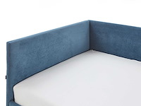 Eenpersoonsbed cool | met rugleuning | 90 x 200 cm | blauw design - afbeelding 4 van  7