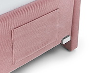 Eenpersoonsbed cool | met rugleuning | 90 x 200 cm | roze design - afbeelding 6 van  9