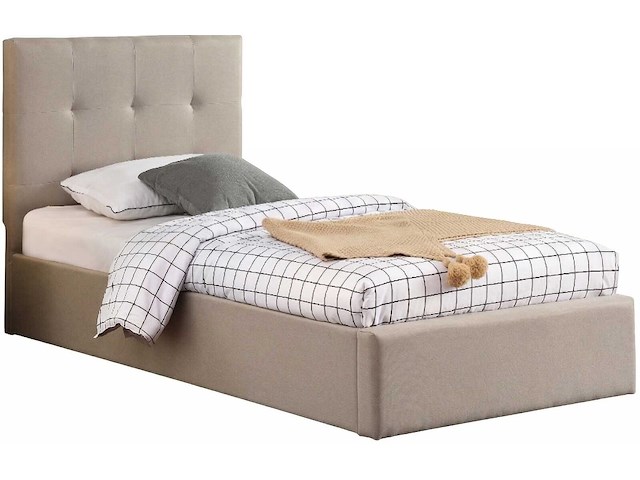 Eenpersoonsbed corbi met opbergruimte 90x200 - zand - afbeelding 5 van  5