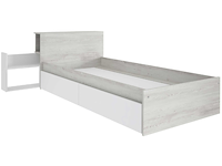 Eénpersoonsbed kazim 90x190 cm-dennenhout/wit - afbeelding 3 van  7