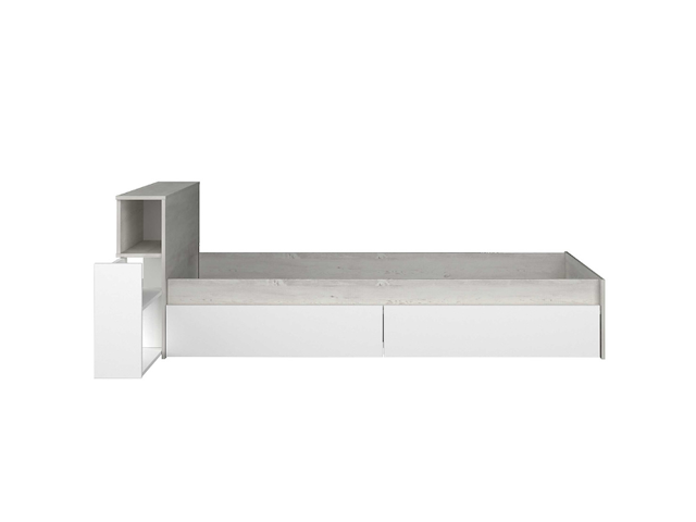 Eénpersoonsbed kazim 90x190 cm-dennenhout/wit - afbeelding 5 van  7