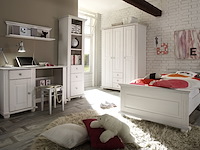 Eenpersoonsbed laurel 90x200 - wit - afbeelding 1 van  3