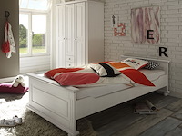 Eenpersoonsbed laurel 90x200 - wit - afbeelding 2 van  3