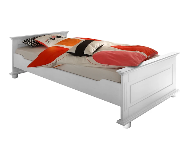 Eenpersoonsbed laurel 90x200 - wit - afbeelding 3 van  3