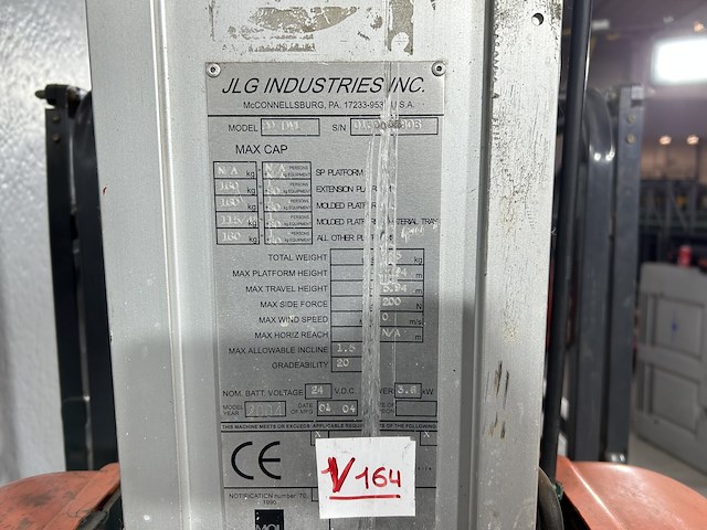 Eenpersoonslift jlg 20 dvl - afbeelding 6 van  6