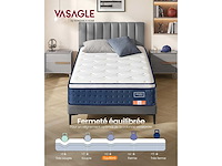 Eenpersoonsmatras 90 x 190 x 25 cm, hybrid pocket coil matras - afbeelding 2 van  7