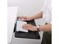 Eenvoudig sta-bureau met dubbele motoren - 140x70 cm gebogen bamboeblad - afbeelding 2 van  4