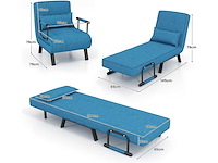 Eenzitter slaapbank, 4-in-1 fauteuil slaapbank - afbeelding 2 van  7