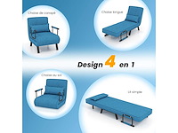 Eenzitter slaapbank, 4-in-1 fauteuil slaapbank - afbeelding 5 van  7
